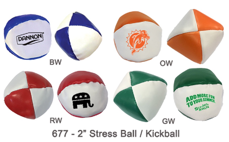2-Color Semi-Soft Stress Ball - Stress Reliever 2