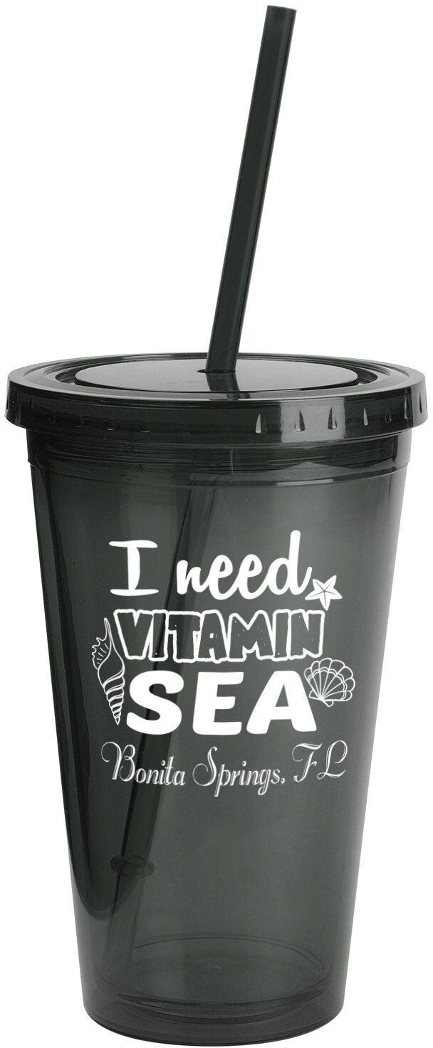 SUNSPLASH TUMBLER W/STRAW 16 OZ. 28