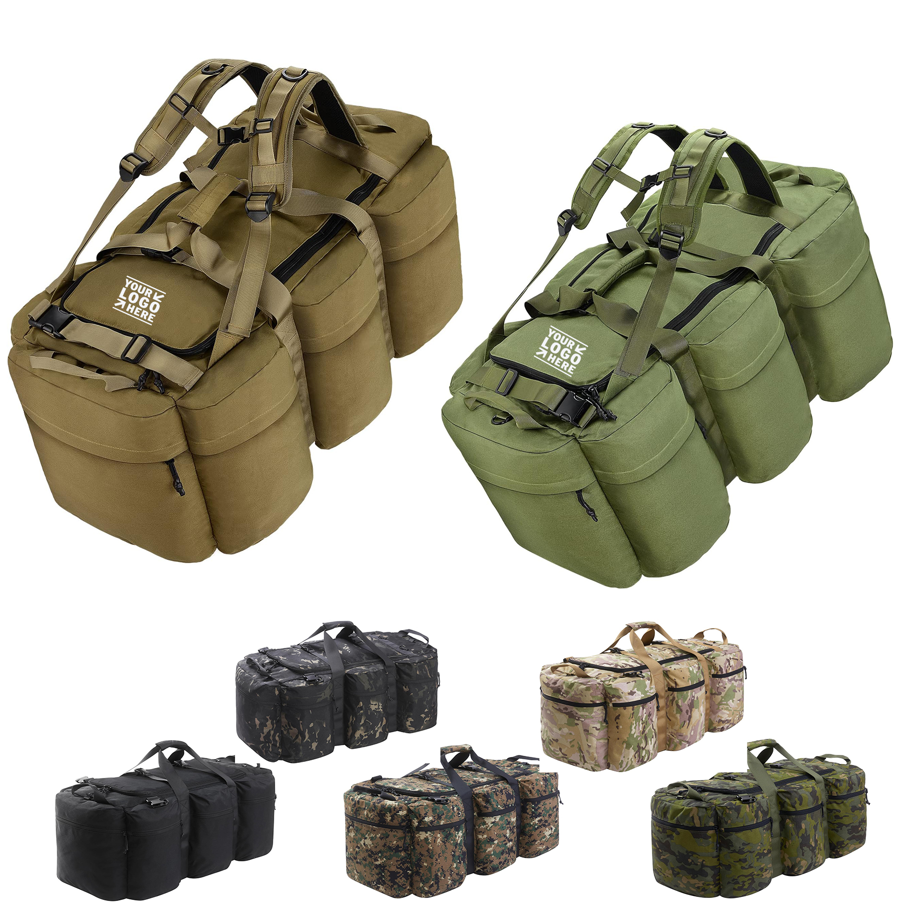 Men 105L Extra Large Outdoor Army Military Backpack Tactical Heavy Duty Duffle Bag 2