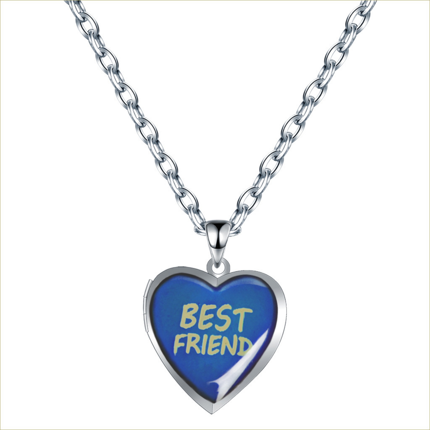 Heart Mood Locket Photo Necklace 6