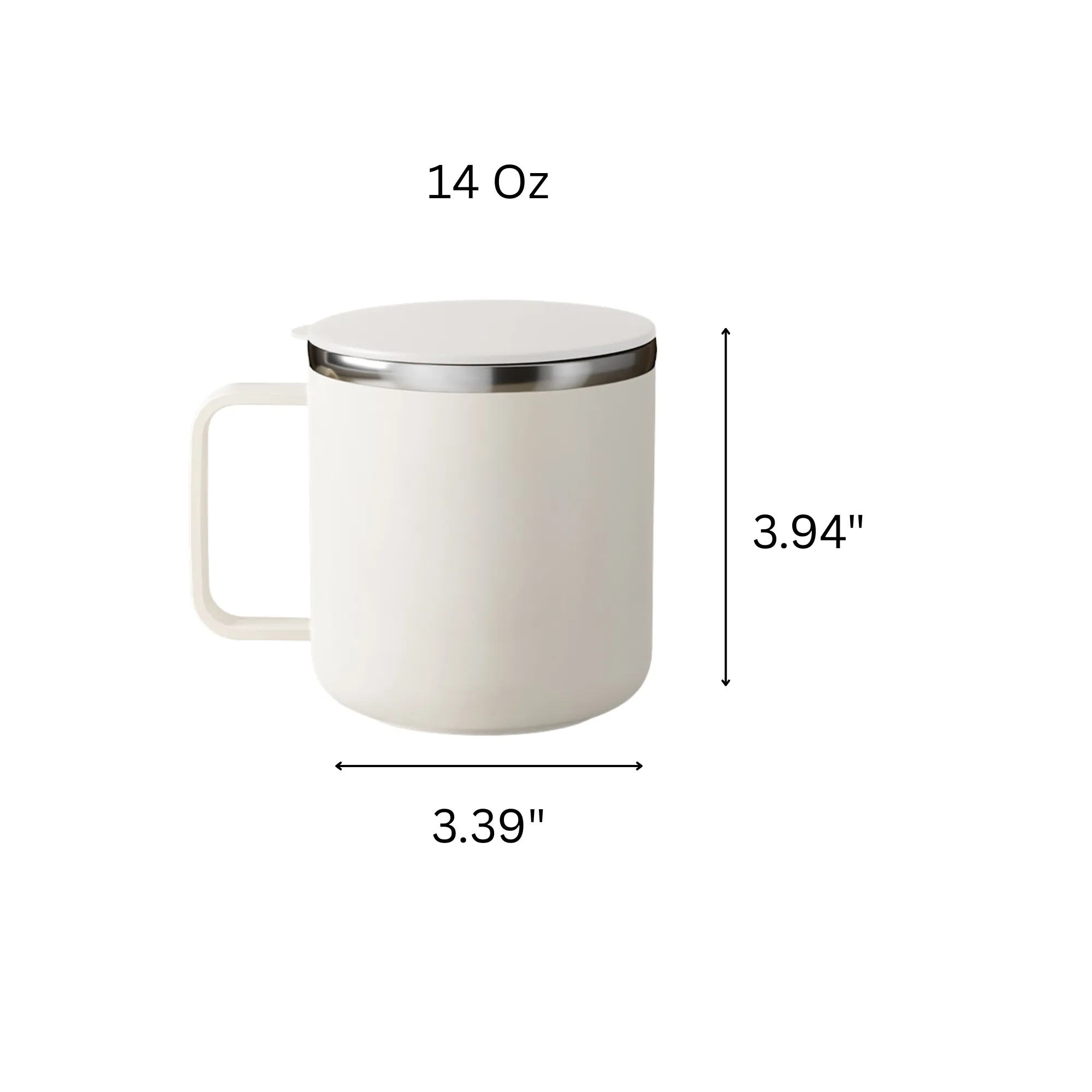 Stainless Steel Insulated Water Mug (14 Oz) 8