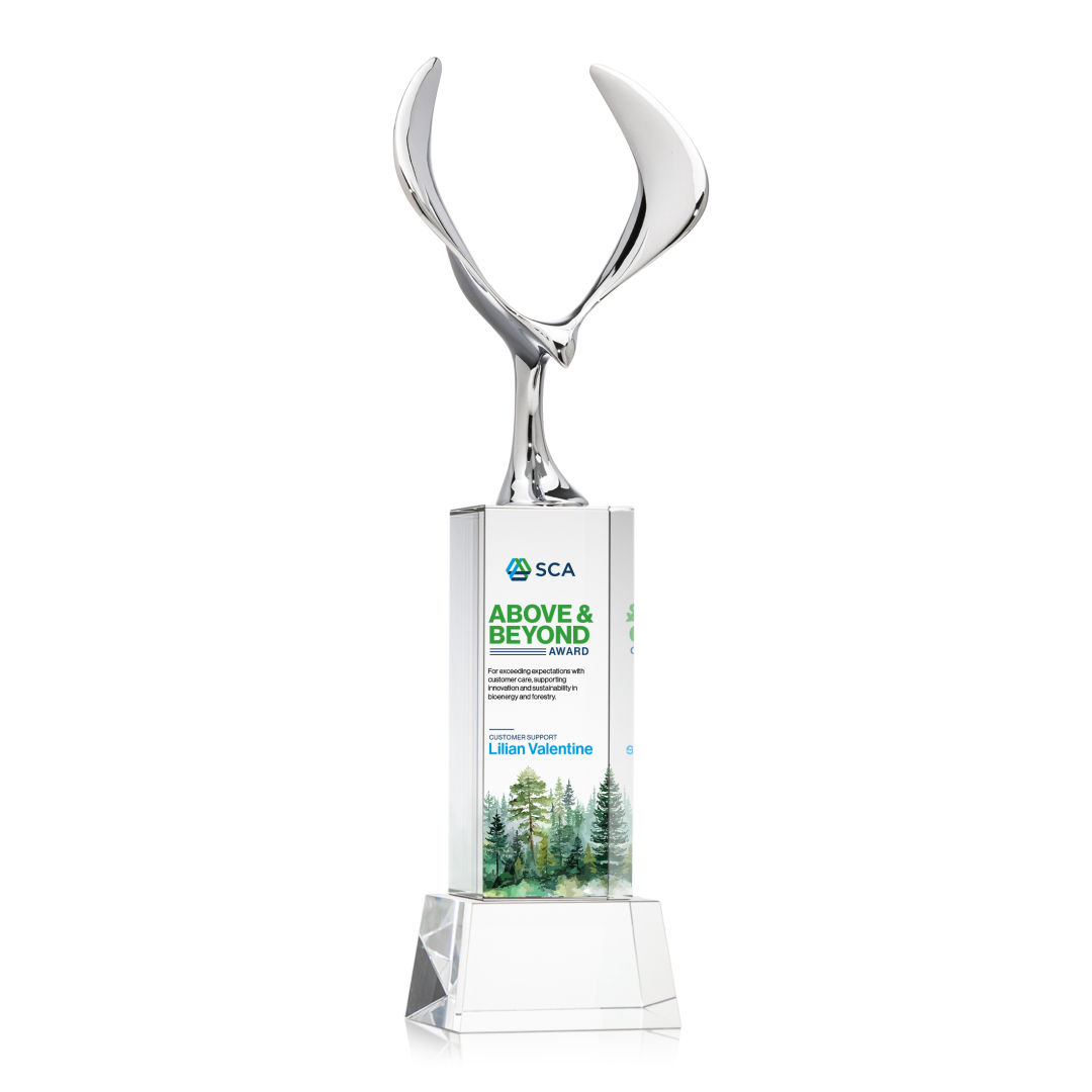 Maverick Eagle VividPrint™ Award on Belcroft Base - Clear 15