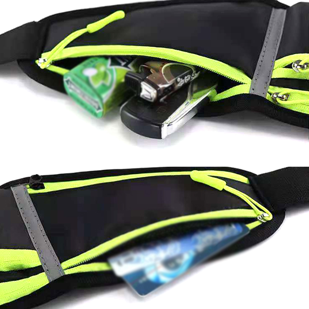 Multifunctional outdoor sports upgraded nylon fanny pack waist bag with water bottle pocket 3