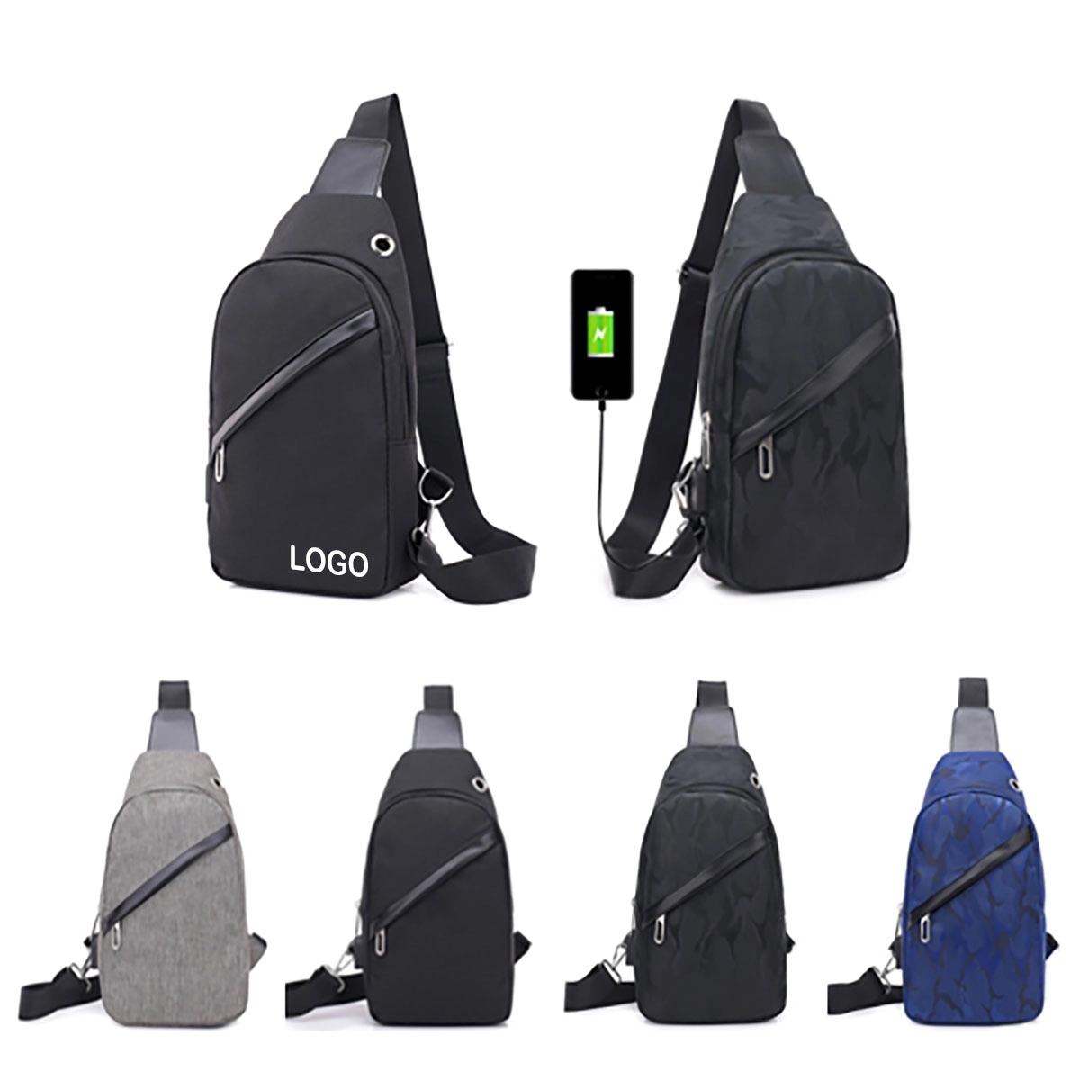 Sling Bag Backpack With Usb Charger Port 4