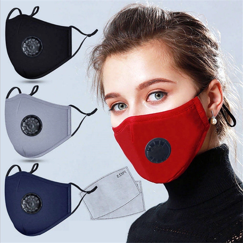 PPE Cotton Mask With breather Filter 3