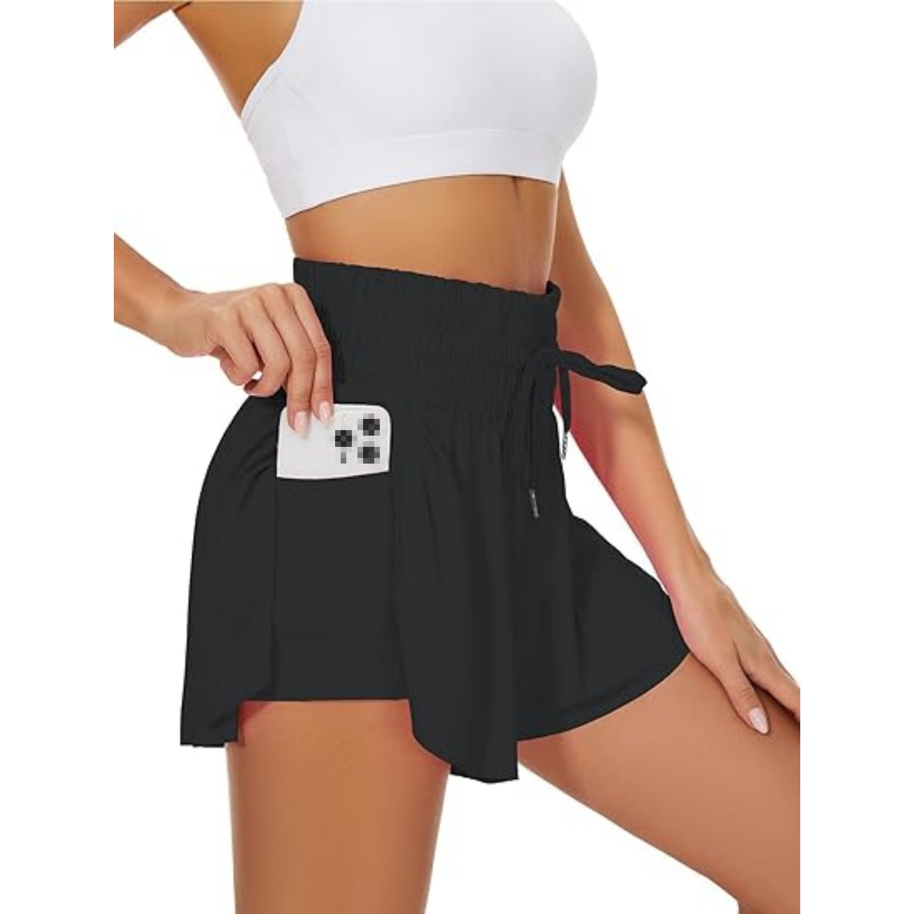 Woman High Waist Athletic Shorts 13