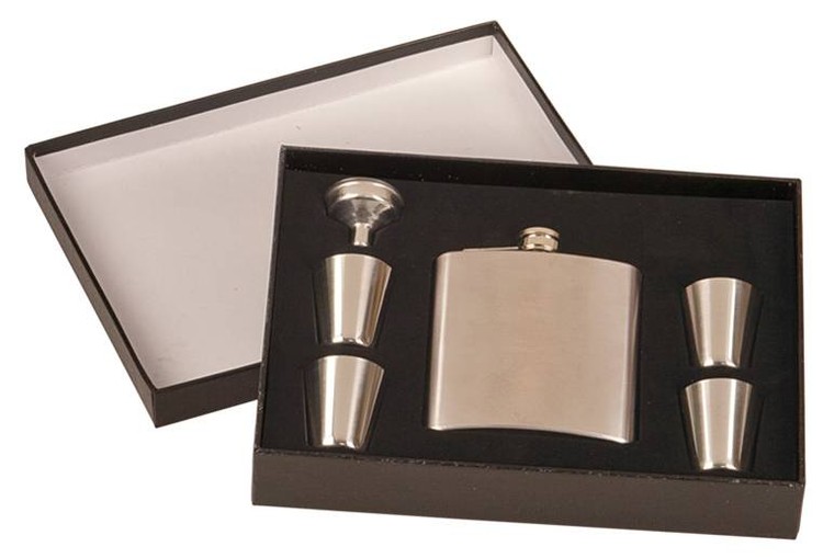 Stainless Steel Flask Gift Set 2