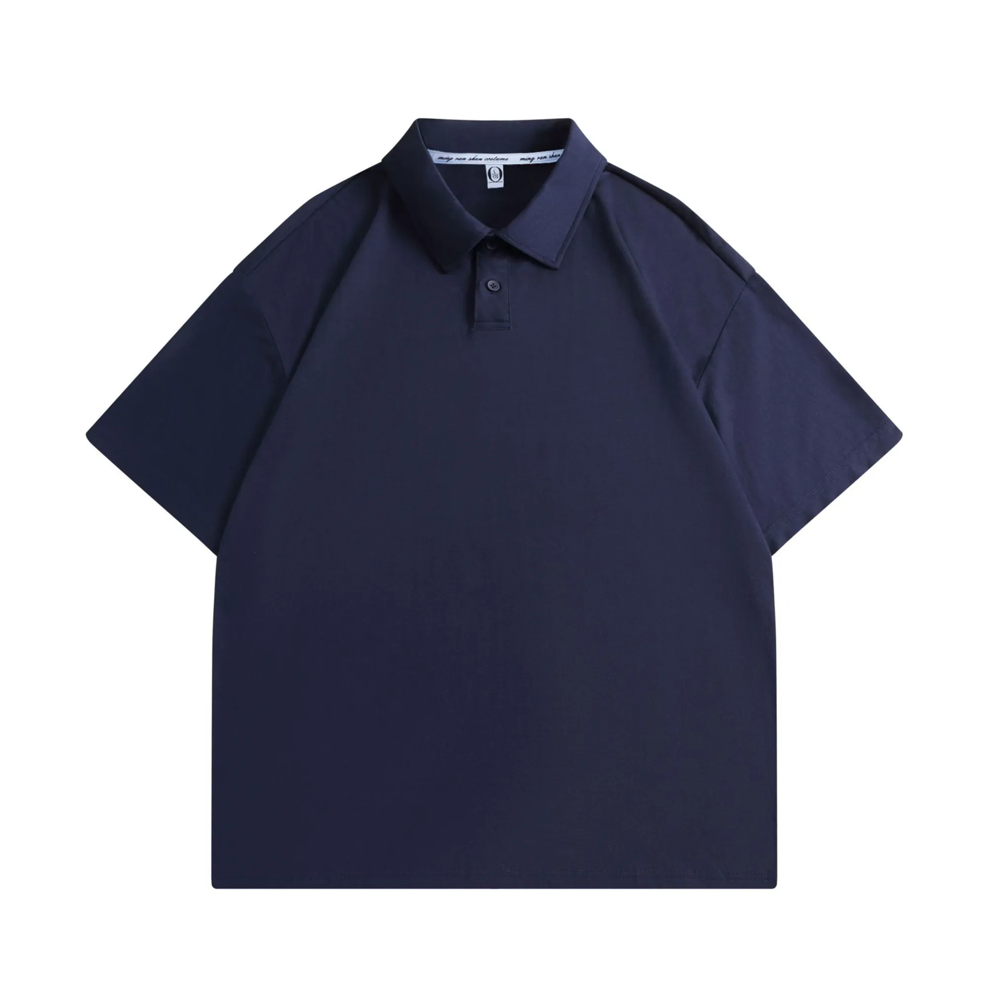 MOQ 10 Cotton Loose Fit Polo Shirt Short Sleeve 2