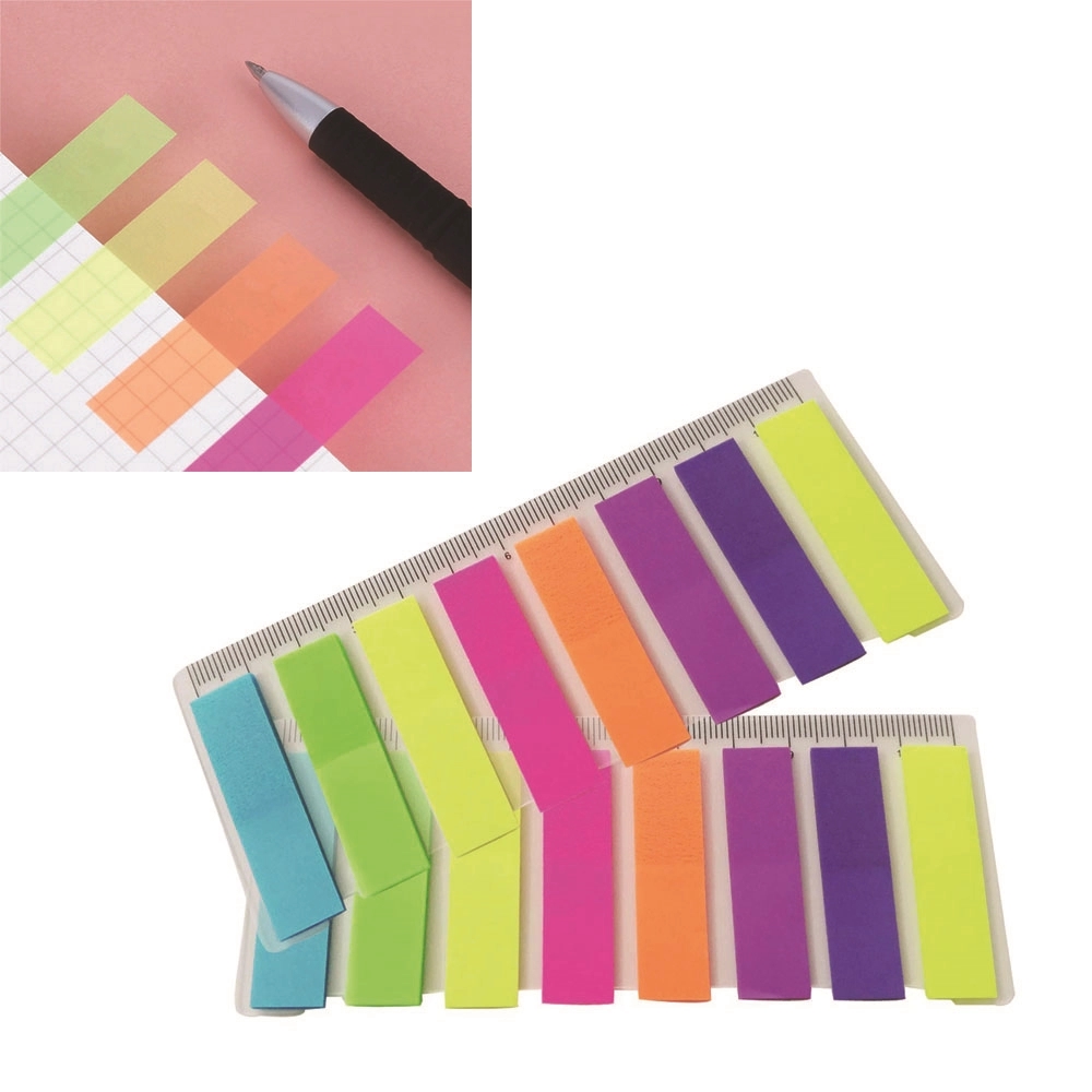 2 In 1 Sticky Notes with 12cm Ruler 5