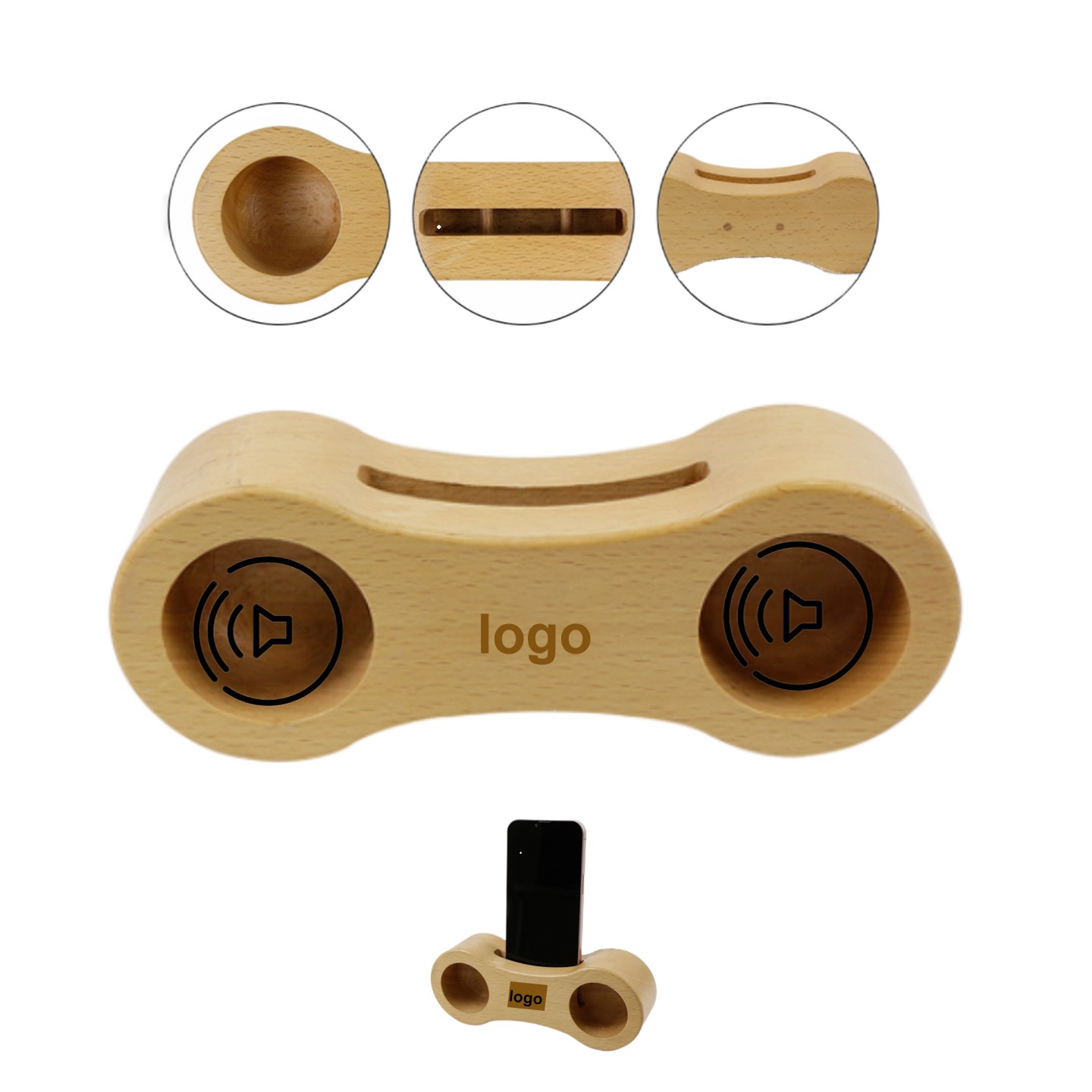 Wood Phone Stand Amplifier 1