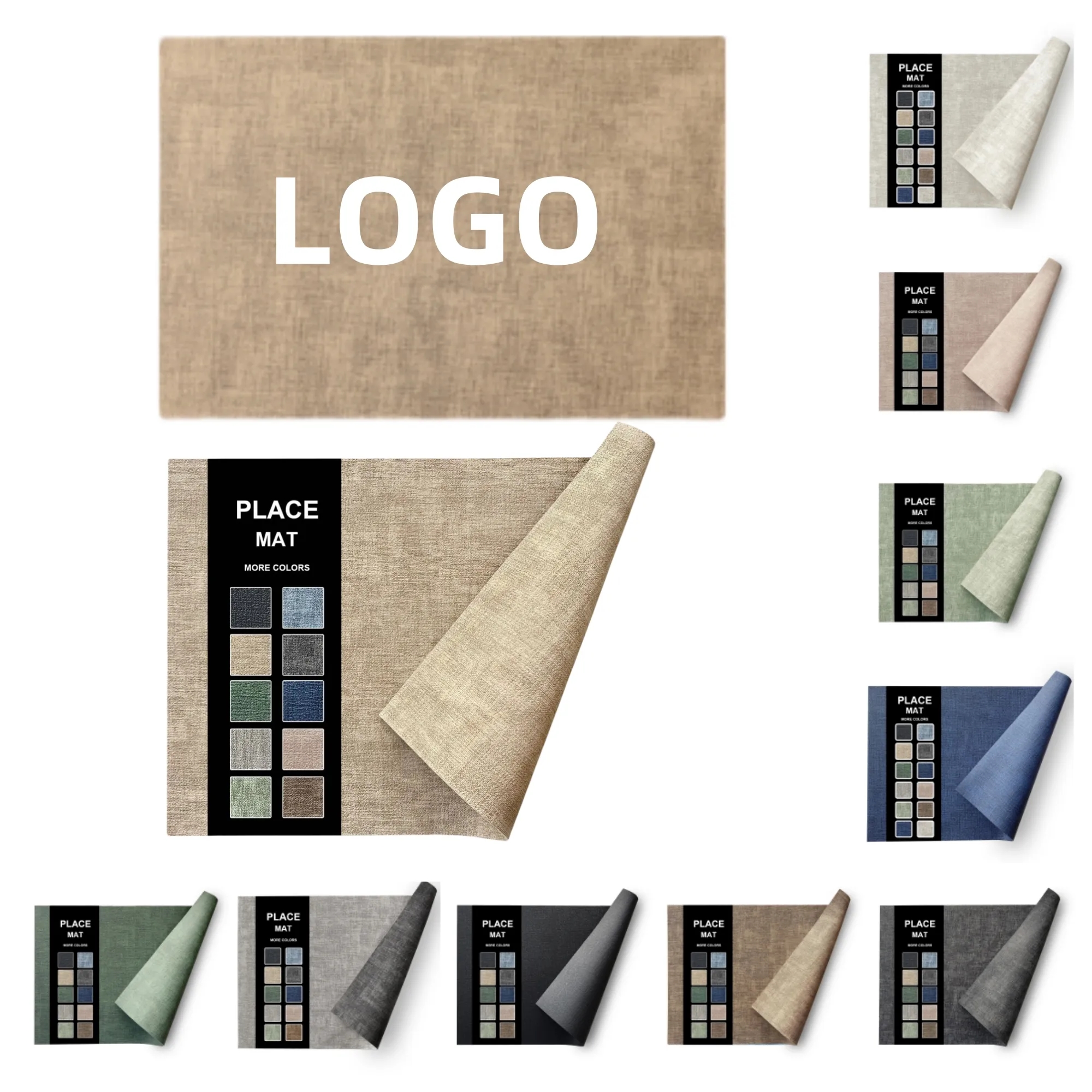 Premium Textured-Leather Placemats 4