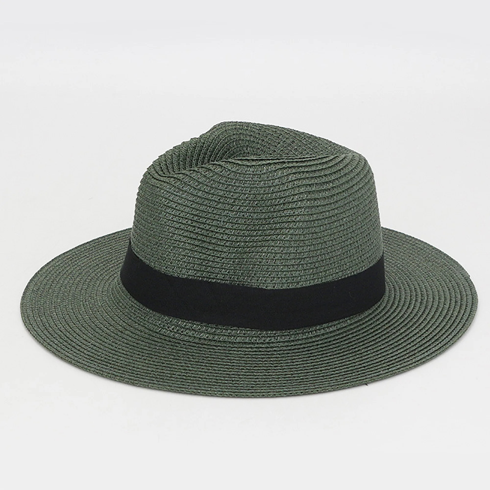 Handwoven Panama Straw Hat with Wide Brim Foldable 7