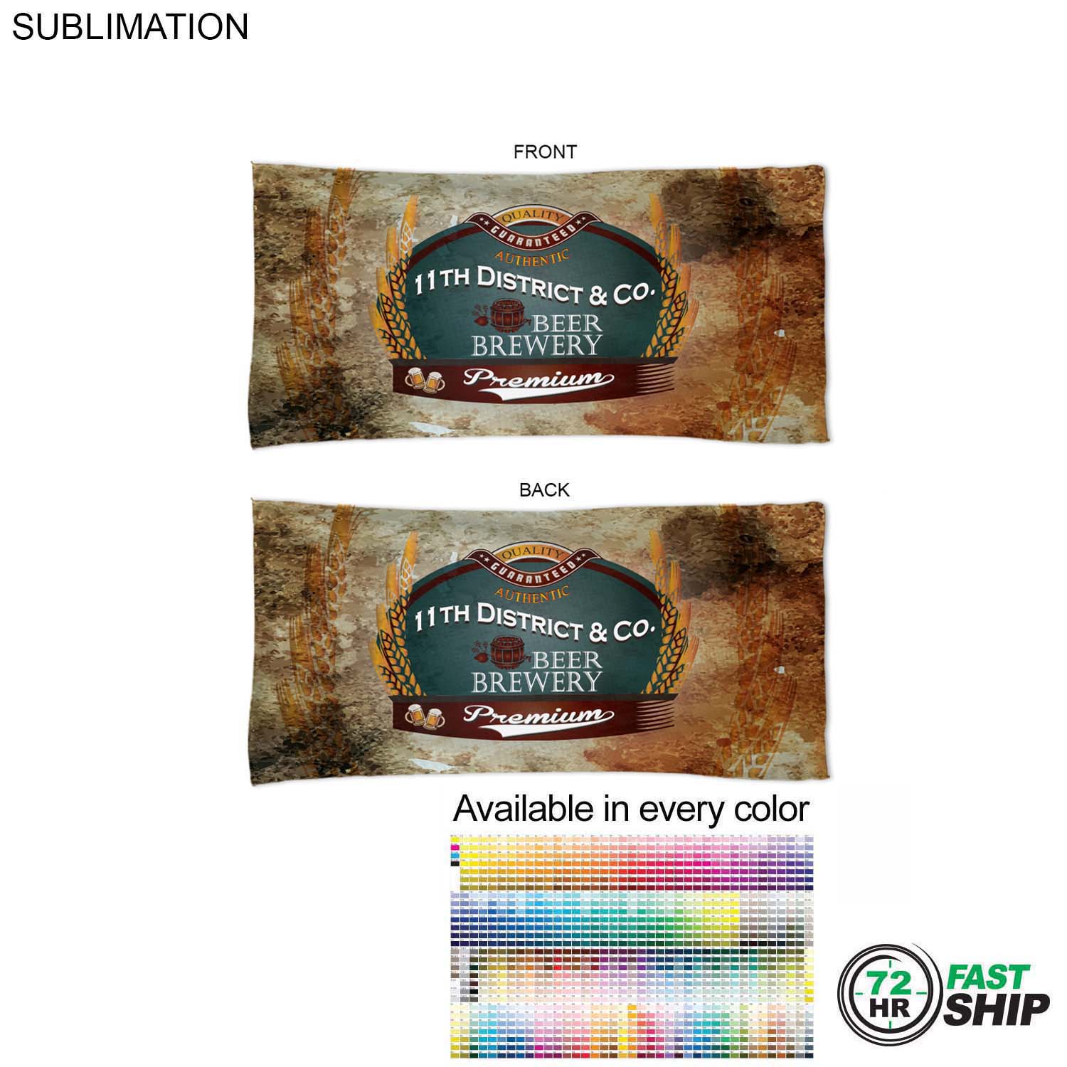 72 Hr Fast Ship - Absorbent Microfiber Dri-Lite Terry Beach, Travel Towel, 22x44, Sublimated 8