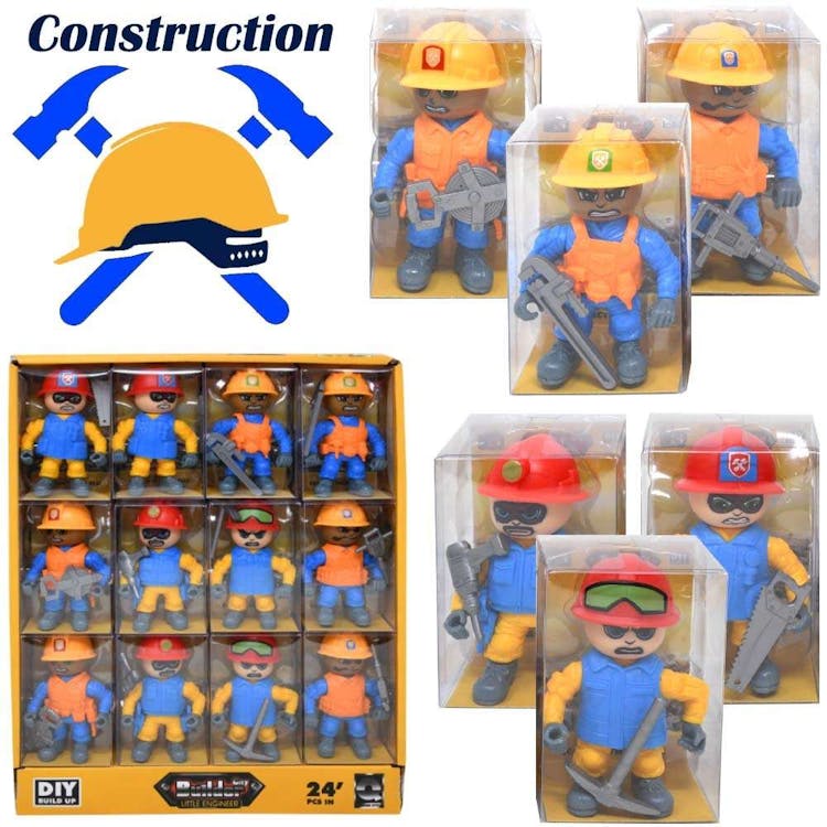 Construction Toy Figures 3" 2