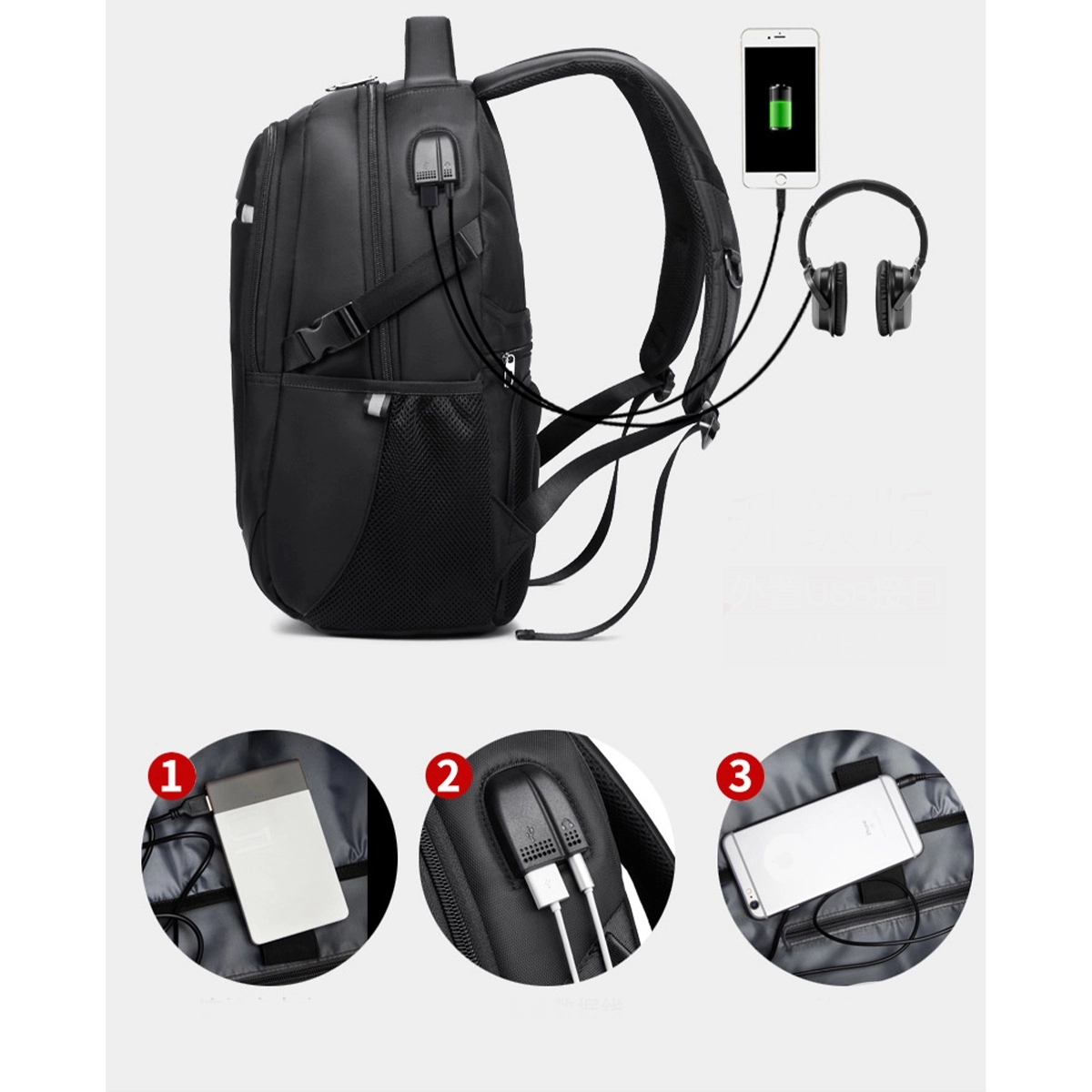 Waterproof Backpack With Usb Charging 2