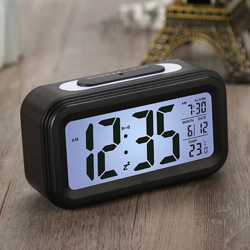 Digital Snooze LED Alarm Clock Backlight Time 1