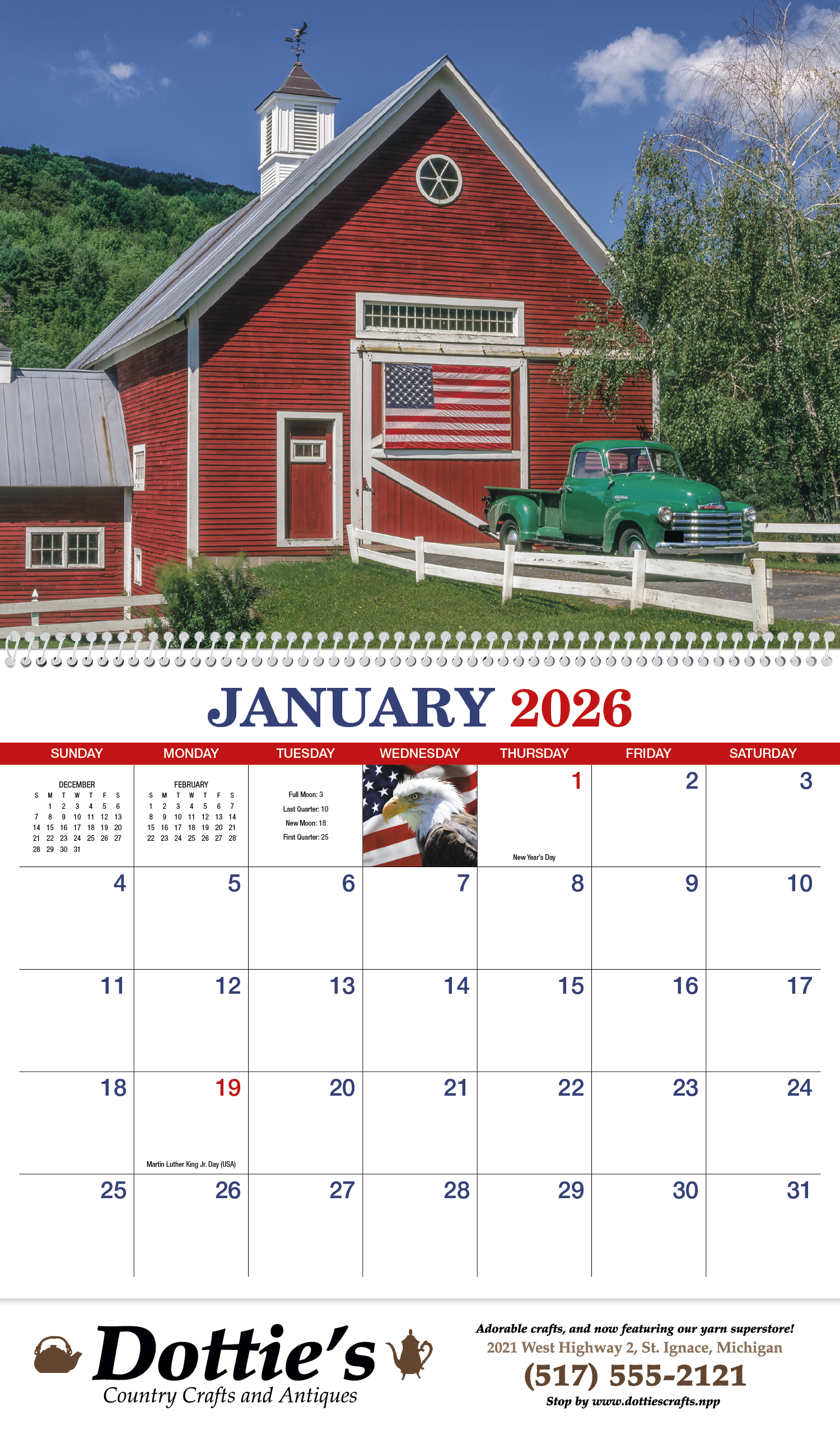 HotLine® Products America Appointment Calendar - Spiral 11