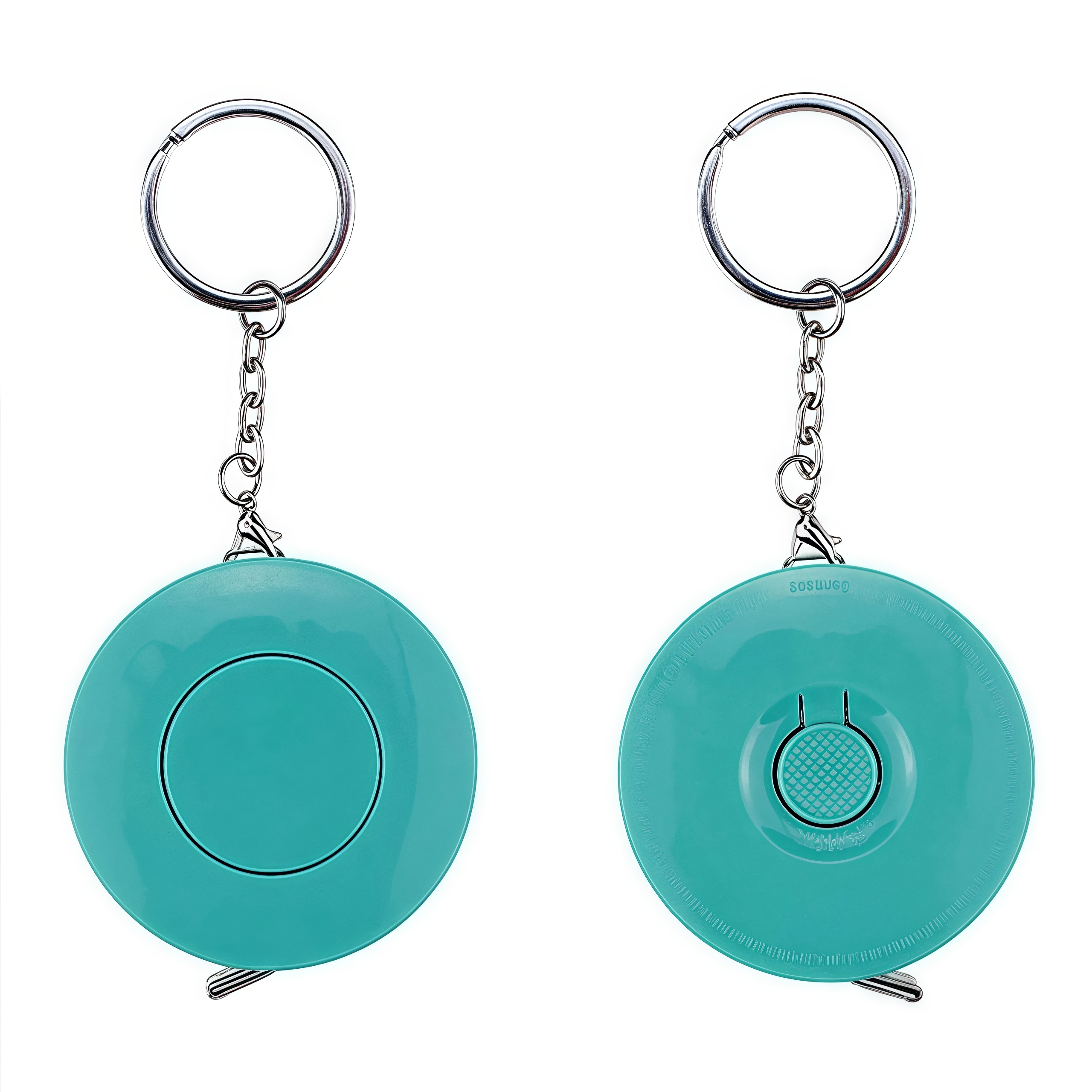 1.5m Eco-Friendly ABS Plastic Round Tape Measure with Keychain 4