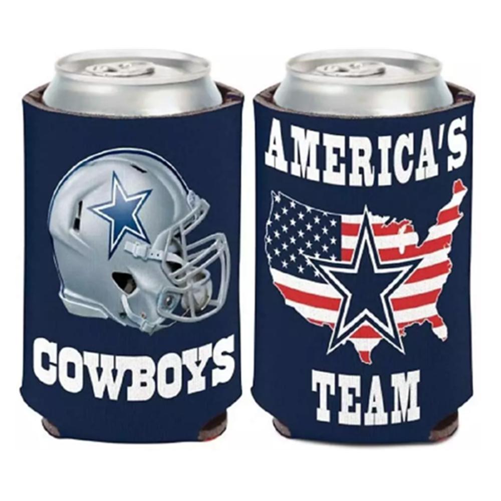 American Cowboy Theme Can Cooler, custom koozie with logo imprint 3