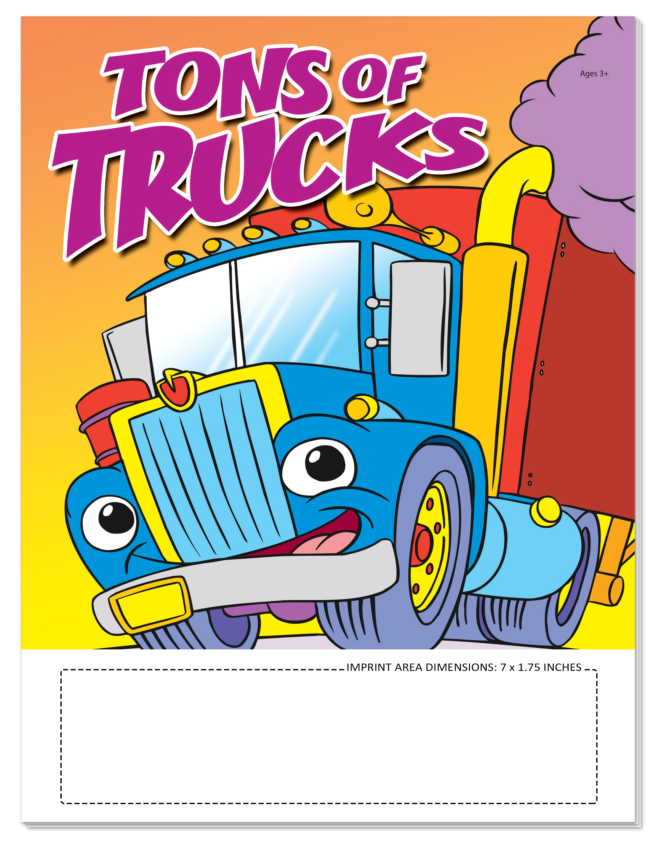 COLORING BOOK - Tons of Trucks Coloring & Activity Book 2