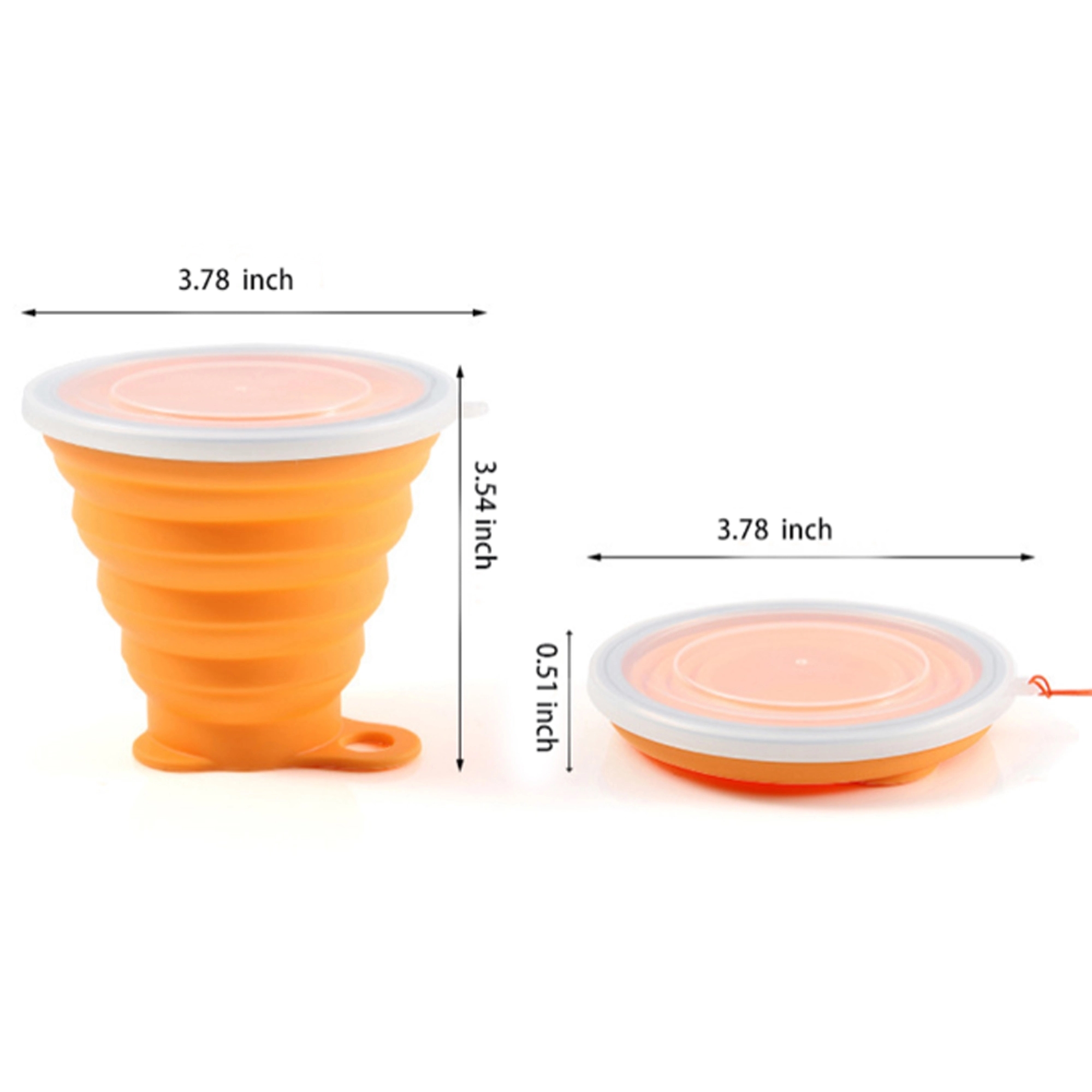 Collapsible Silicone Folding Travel Cup MOQ 10 PCS 5