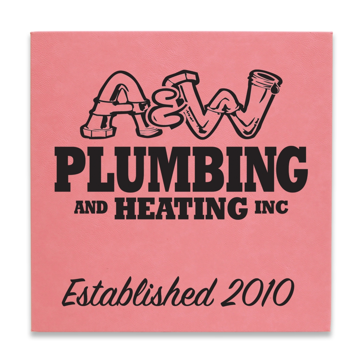 Laser Engraved Leatherette Wall Decor & Plaque (14"x14") 4