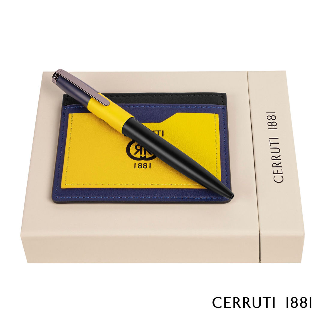 Cerruti 1881® Brick Ballpoint Pen & Card Holder Gift Set 7