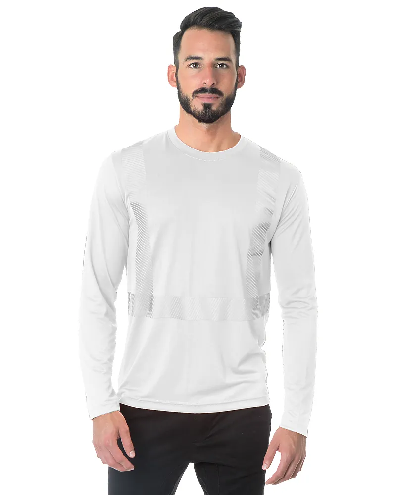 Hi-Visibility Long Sleeve Performance Poly Crew Tee - Seg 3