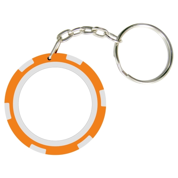6 Stripe Poker Chip Keychain 4