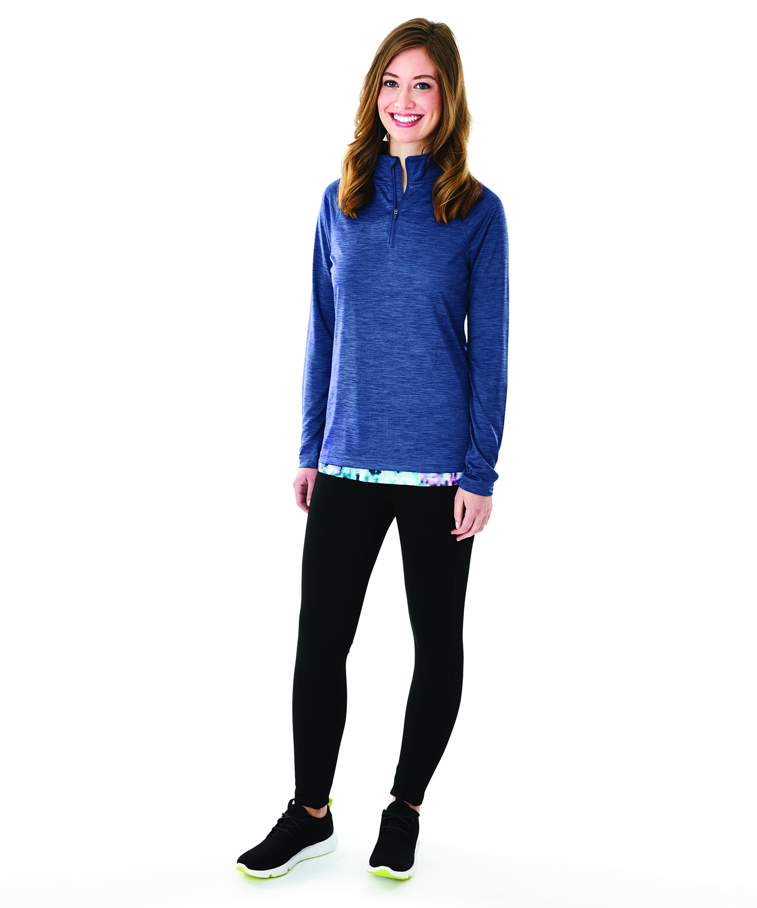 Women's Space Dye Performance Pullover 8