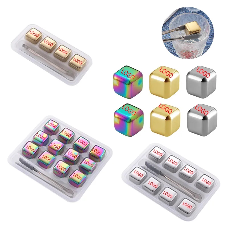 Stainless Steel Chilling Reusable Ice Cubes 2