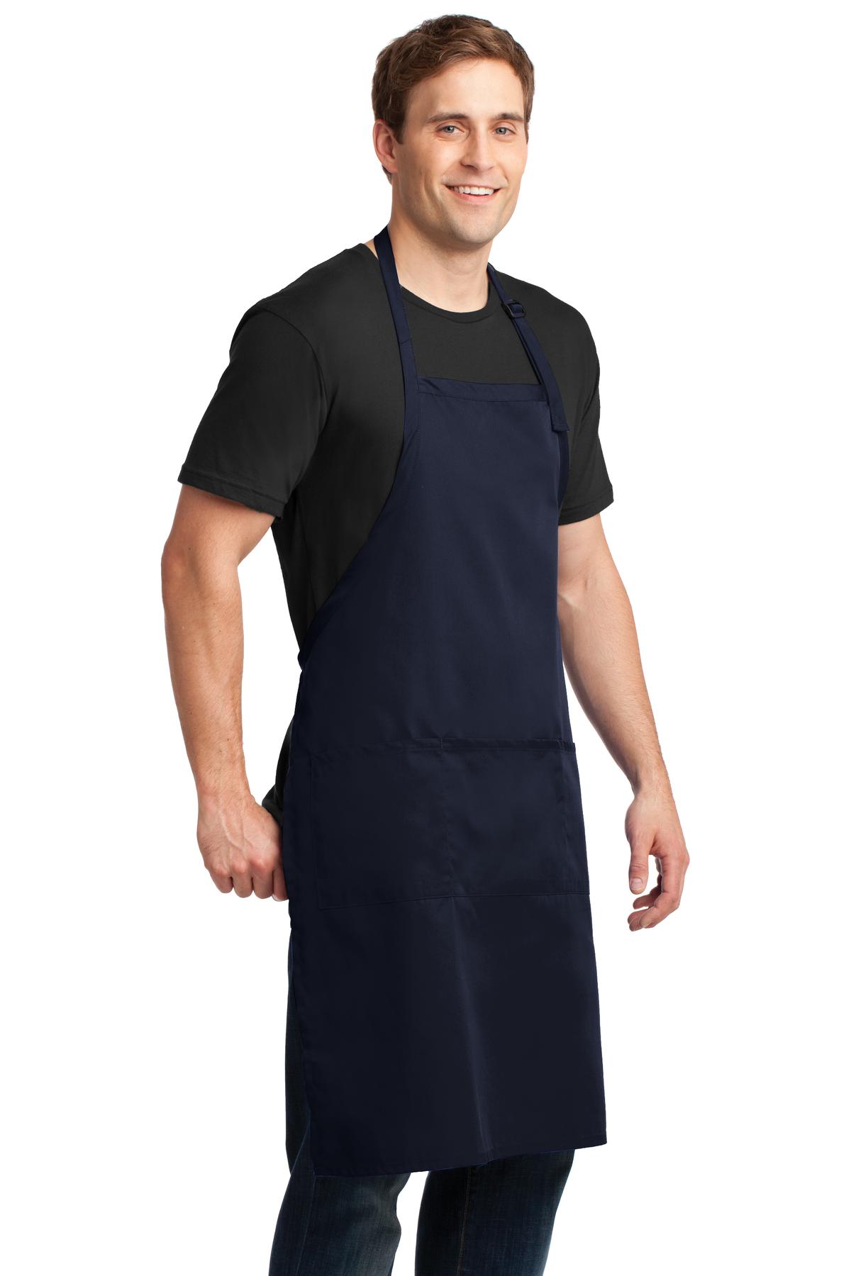 Port Authority Easy Care Extra Long Bib Apron with Stain Release. A700 38