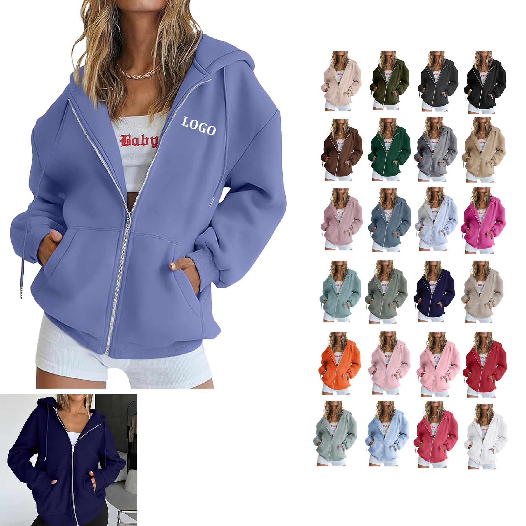 Zip Up Hoodies 6