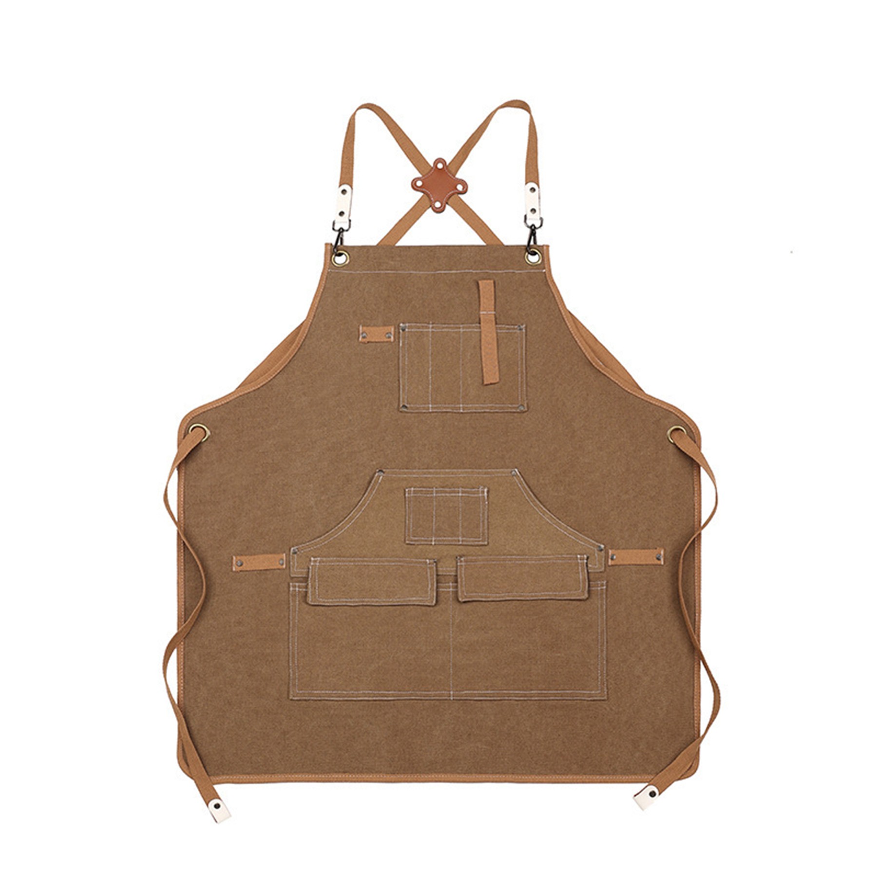 Adjustable Cross Back Work Apron 5