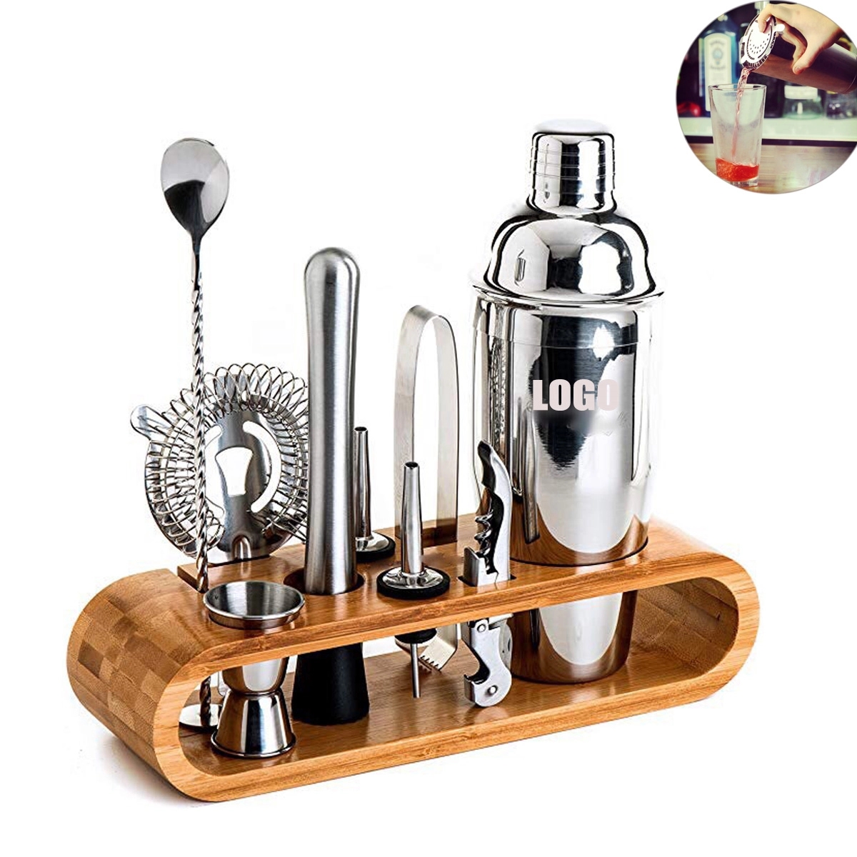 Stainless Steel Cocktail Maker 10 Pieces 2