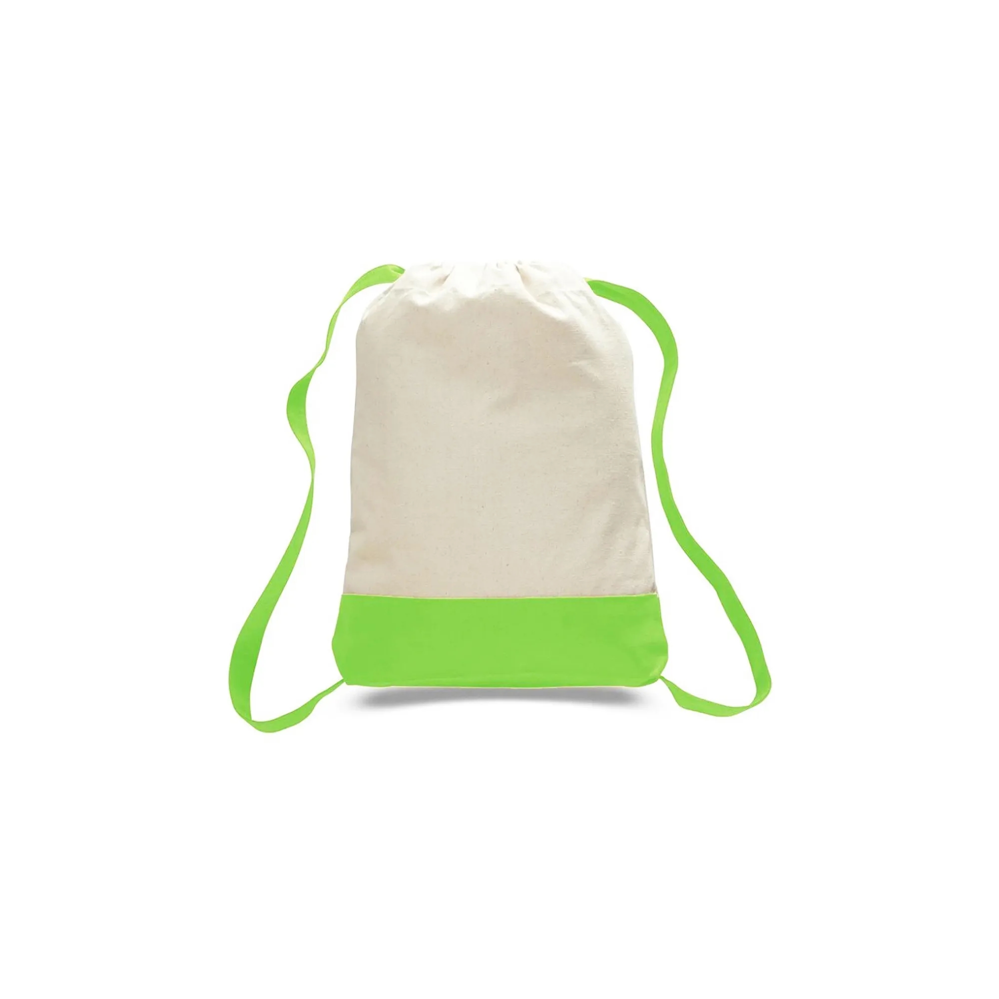 Waterproof Sport Cotton Canvas Drawstring Backpack 6