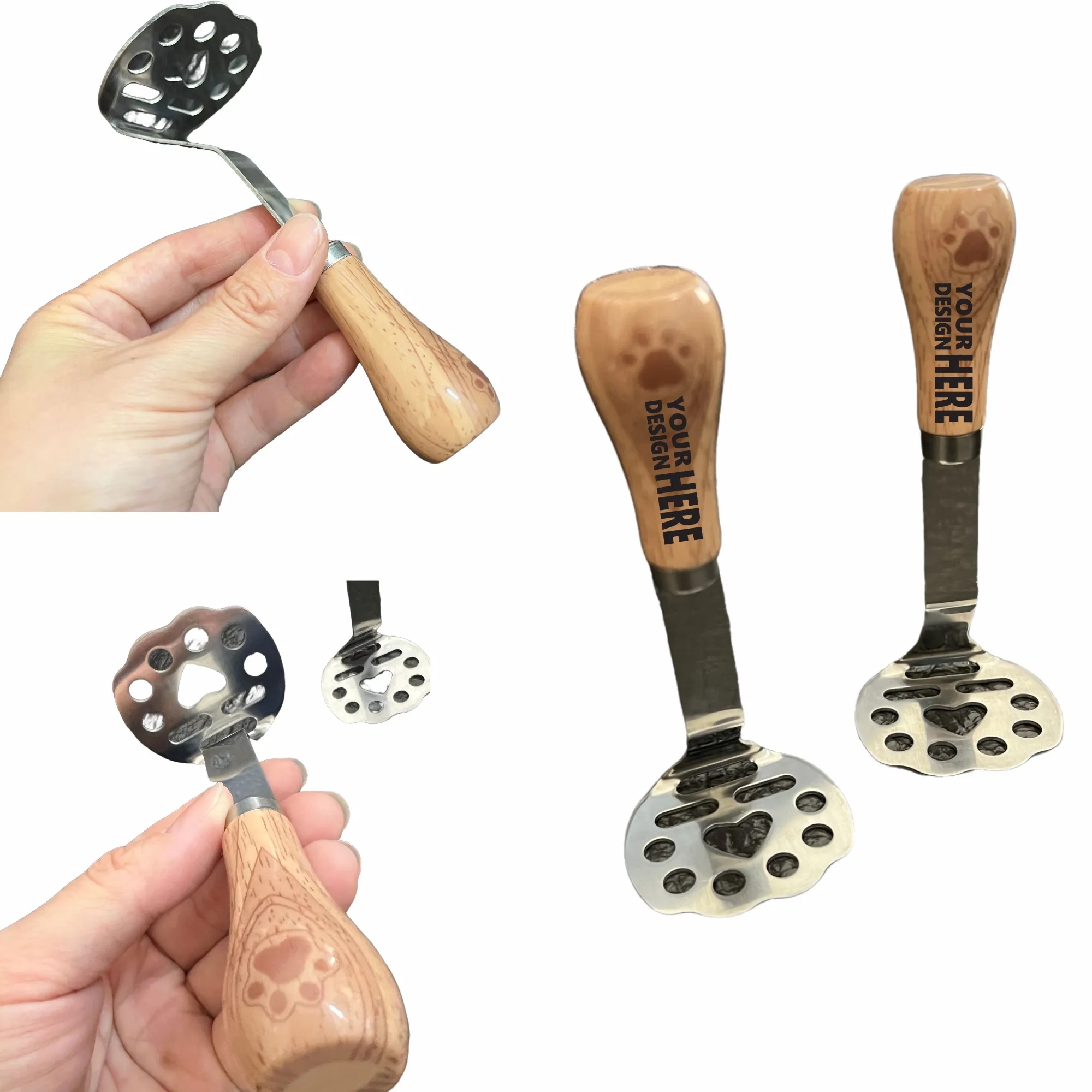 Standable Stainless Steel Potato Masher