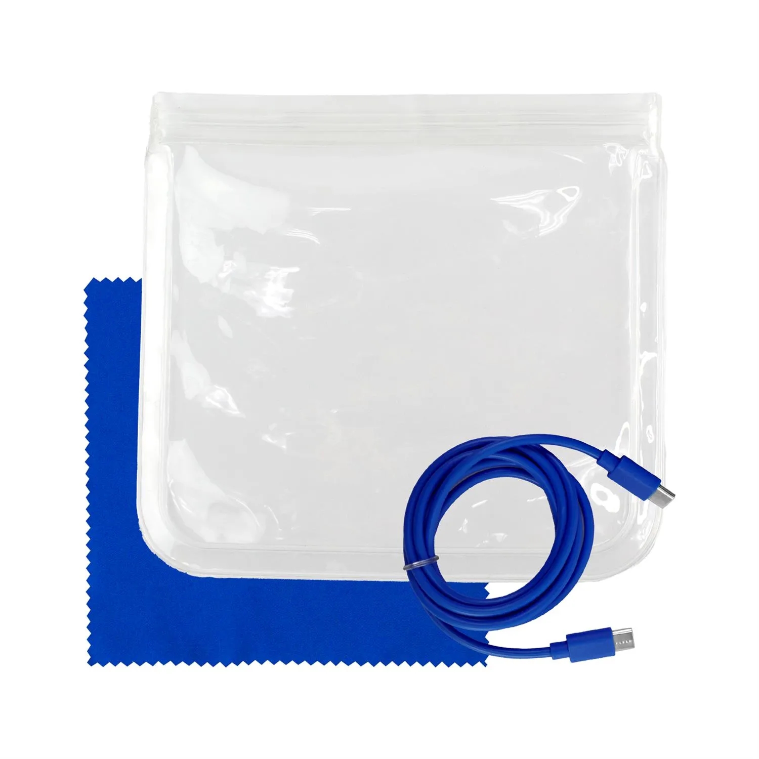 Clear C to C Cable & Cloth Set 12