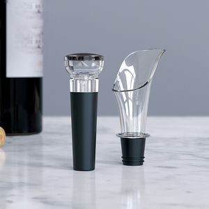2 In Vacuum Seal Wine Bottle Pourer And Stopper Set 13
