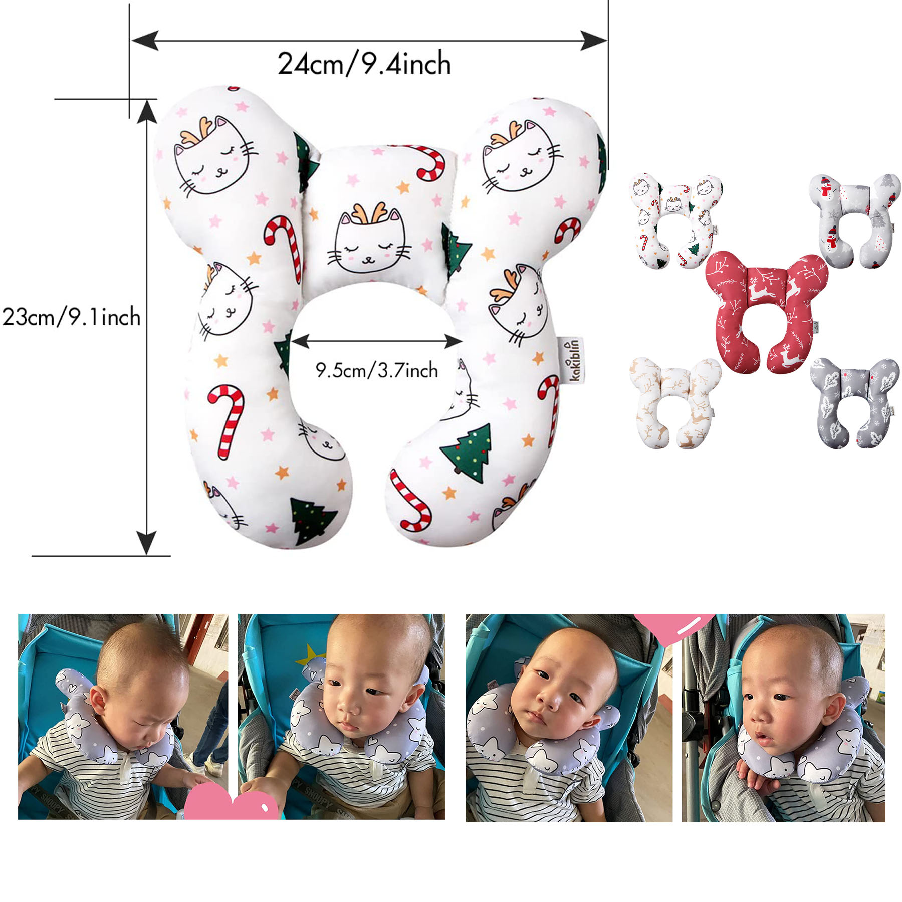 1 Year Old Baby Carseat Head Support Pillow