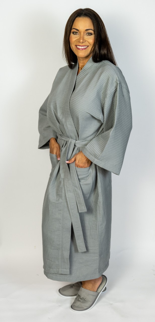 Kimono Basic Waffle, Grey 2