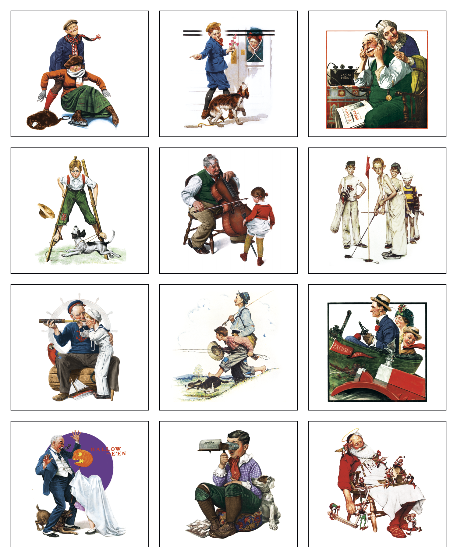 HotLine® Products Norman Rockwell Mini Calendar 31
