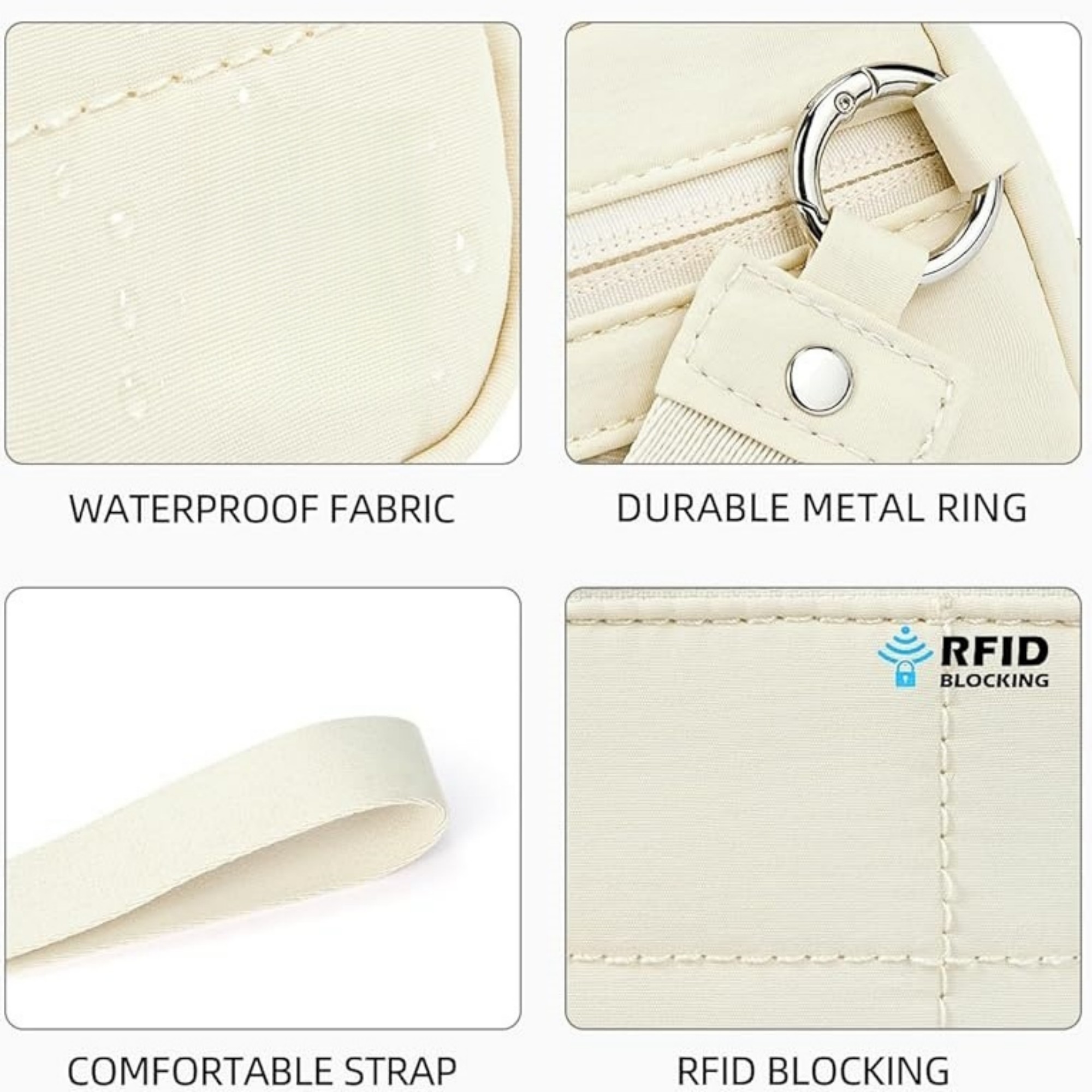 Wristlet Wallets With 3 Zippers 3