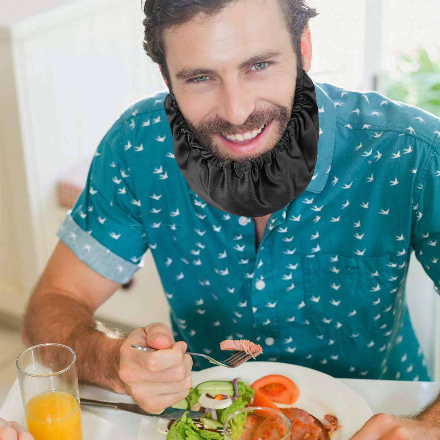 Polyester Men's beard mask 2