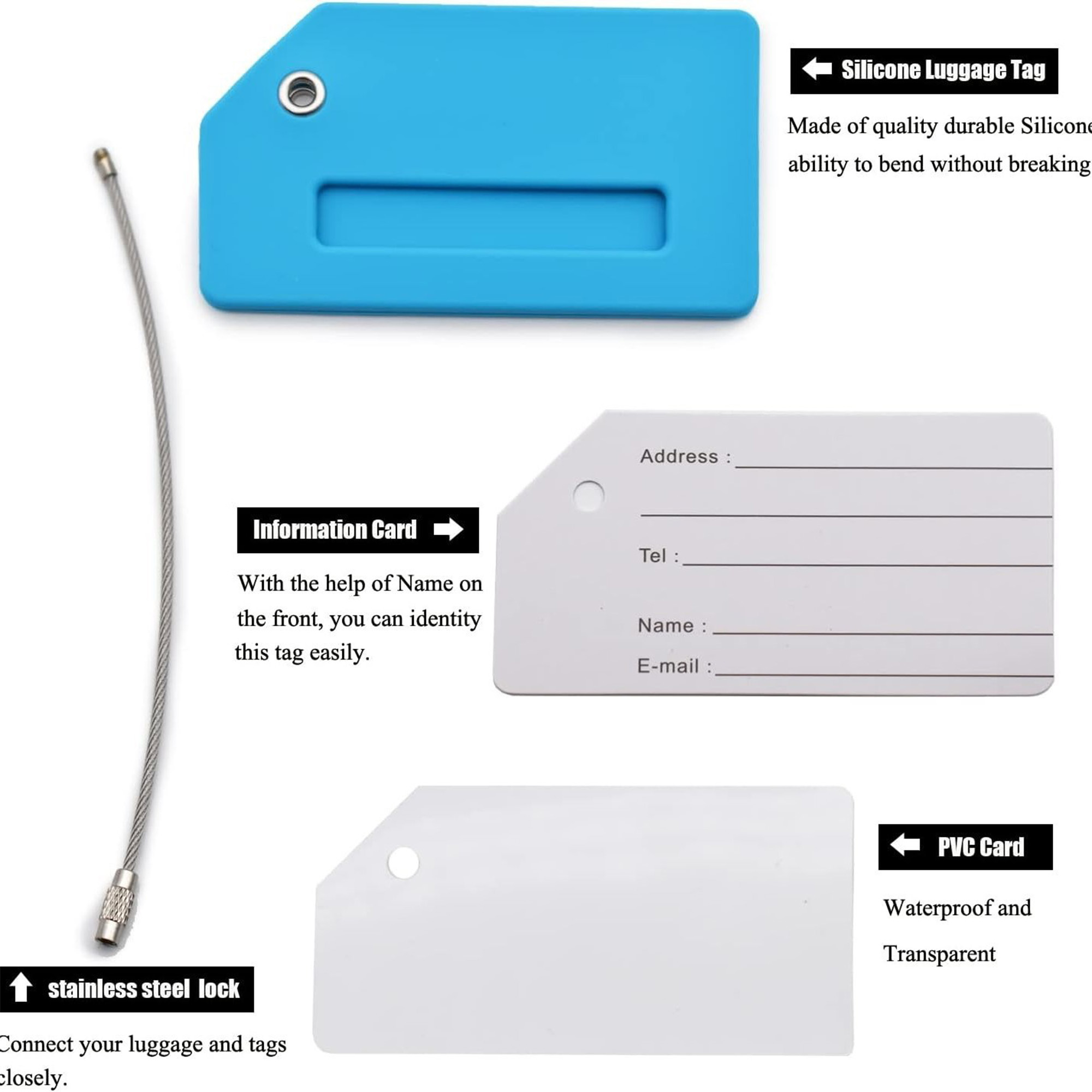 Flexible Luggage Tag MOQ 50 2