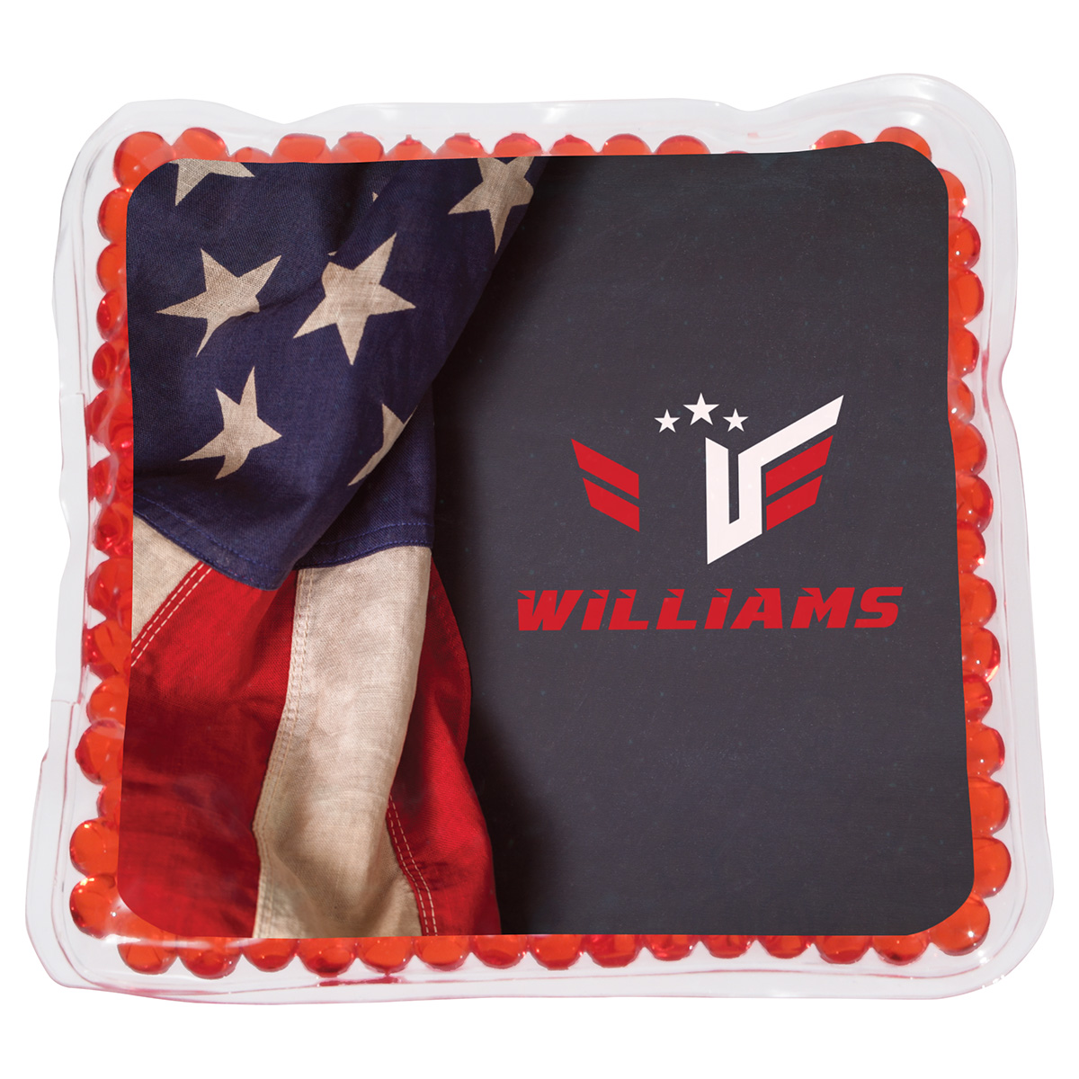 Full-Color Square Aqua Pearls™ Hot/Cold Pack 34