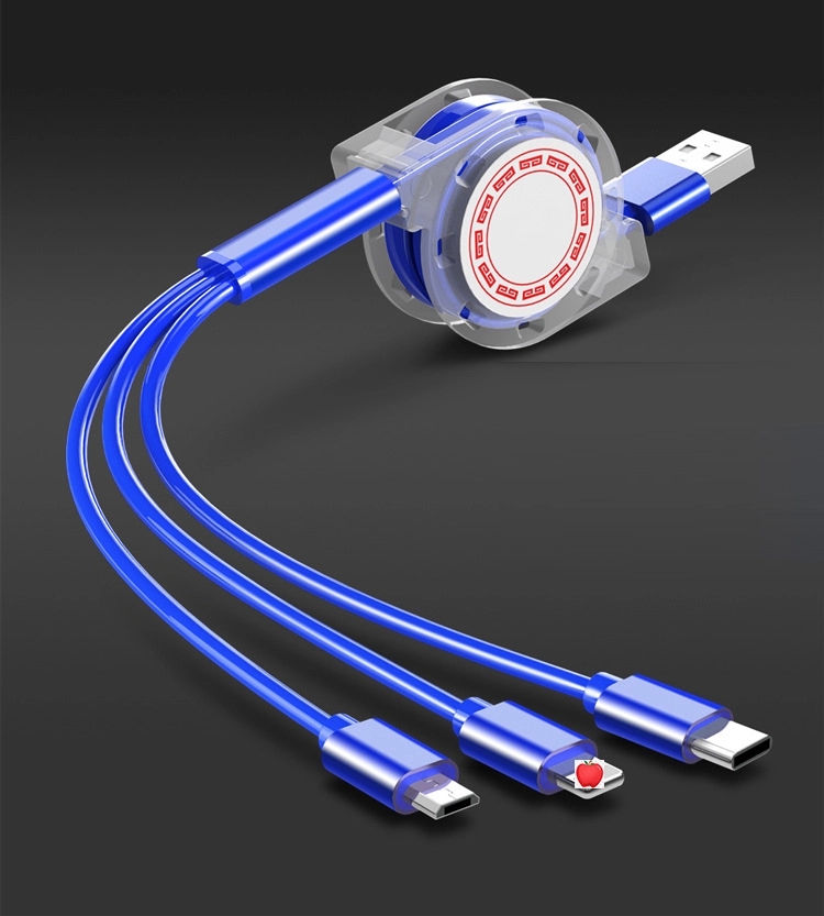 Retractable 3-IN-1 Charging Cable 1