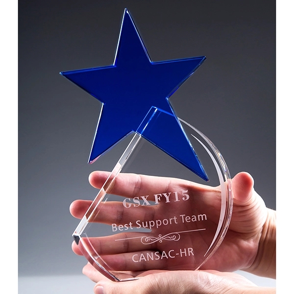 Round star crystal Award 6