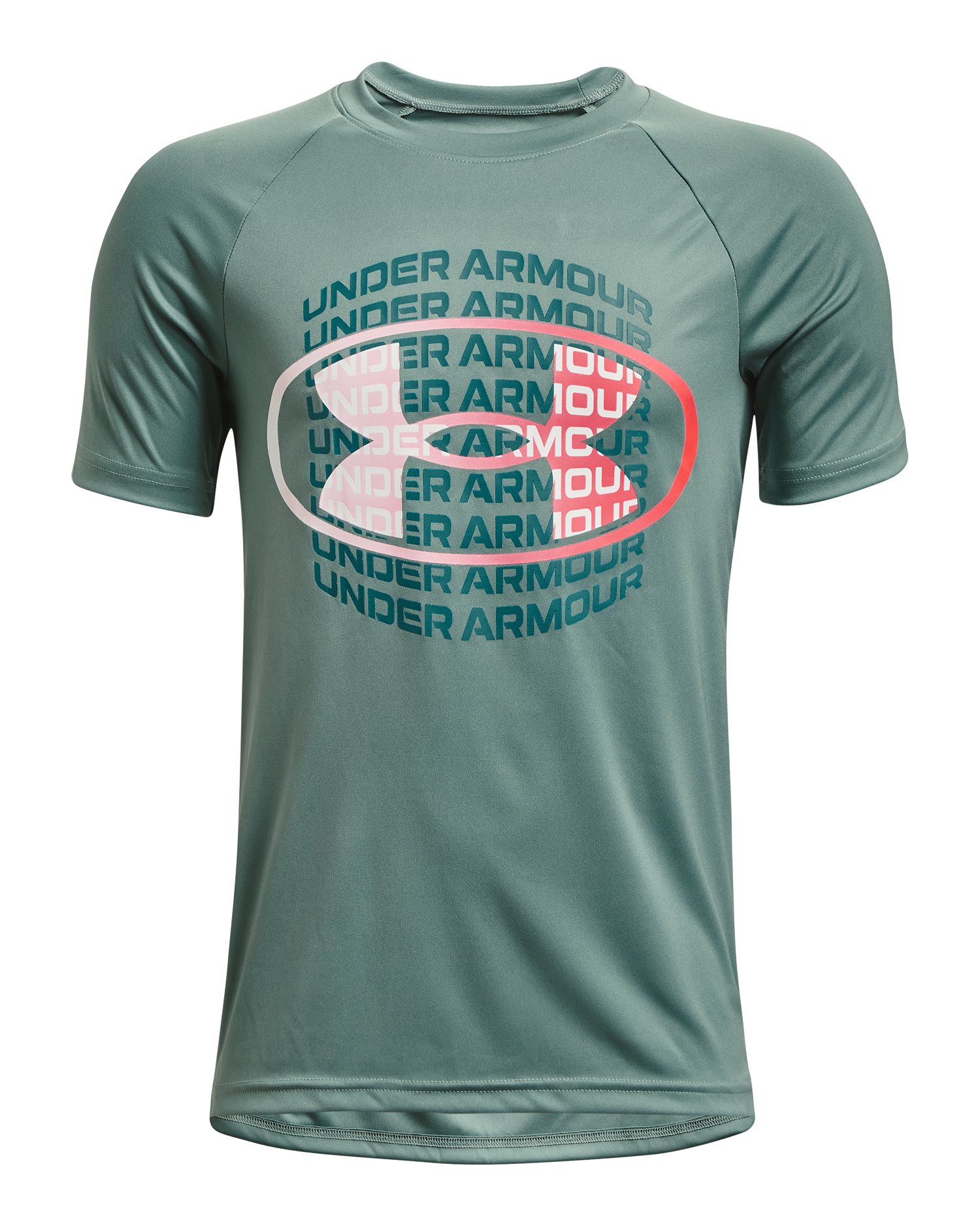 Boys' UA Tech Gradient Wordmark Short Sleeve 2