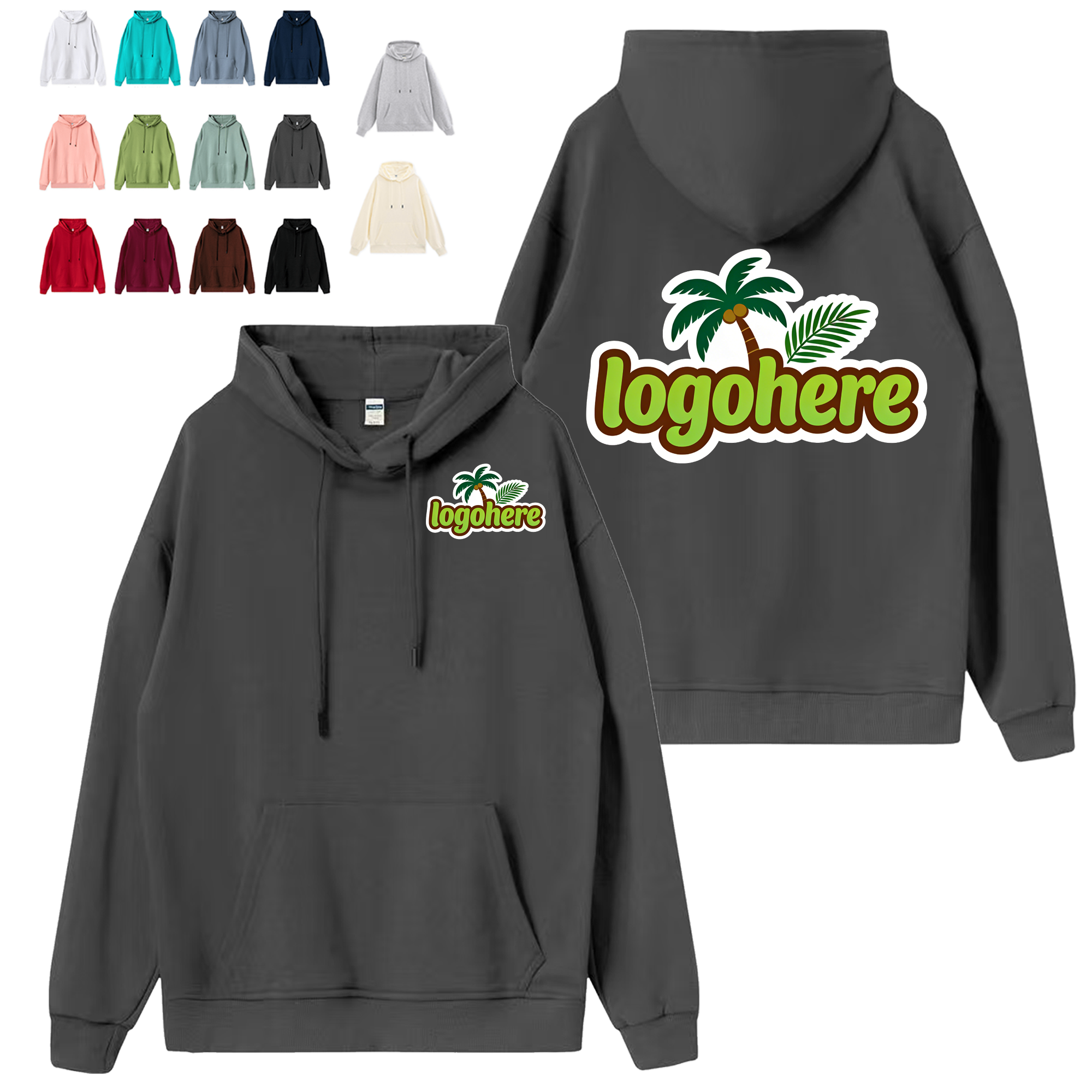 Personalized Hooded Sweatshirt, custom hoodie or sweatshirt with logo imprint 2